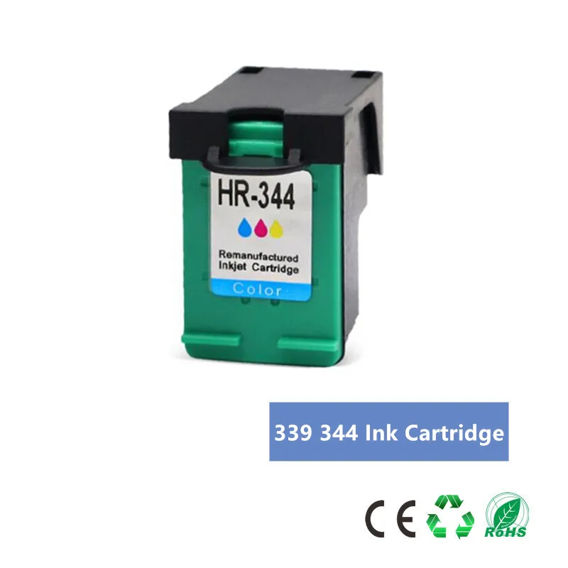 1Pk Color Совместимый 339 344 чернильный картридж для hp 339 для hp 344 для hp officejet 7210 7313 7410 Photosmart 2710 8450 принтер - Цвет: 1Pk Color