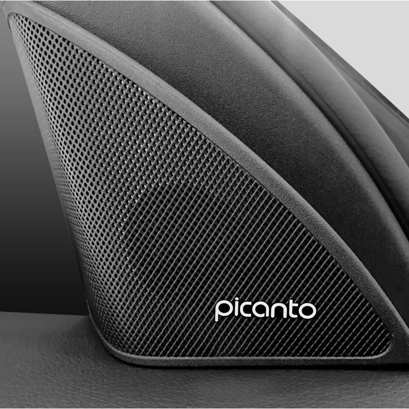 4 шт. 3D алюминиевый динамик стерео значок эмблема наклейка для KIA Picanto 2017 2018 2019