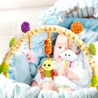 Детская кроватка-колыбель, подвесная музыкальная Мобильная кроватка, дуговая плюшевая игрушка, погремушка для малышей, детская коляска для новорожденных, игрушка для детей 0-12 месяцев