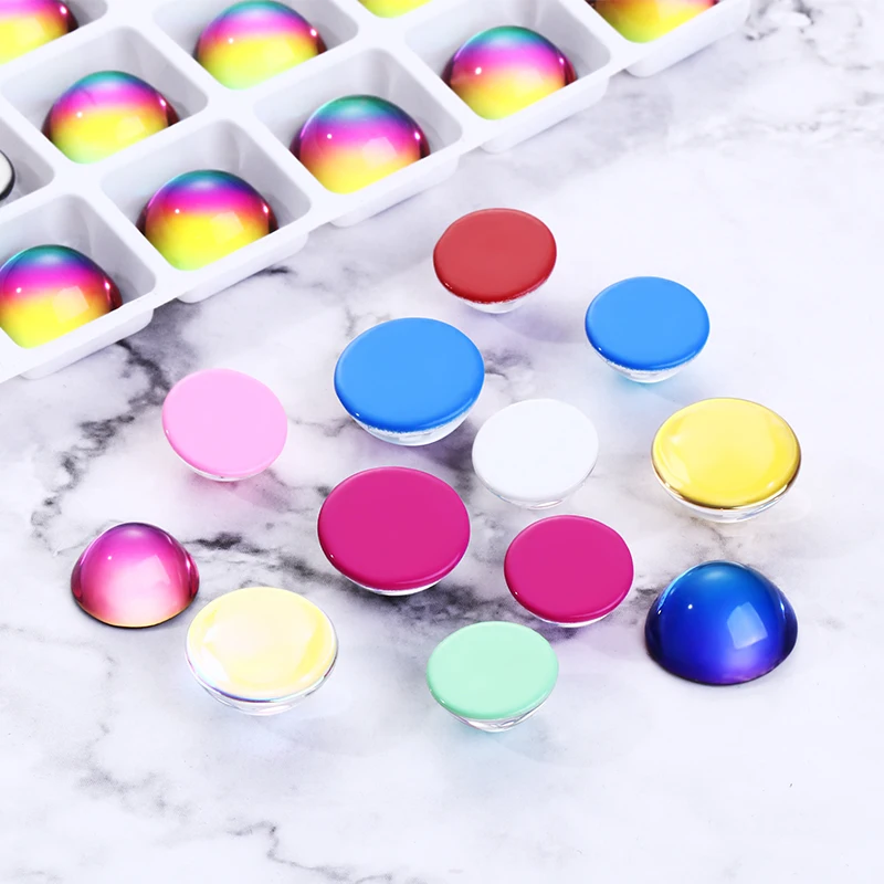 Прозрачные полусферические круглые стразы 8-14 мм для изготовления ювелирных