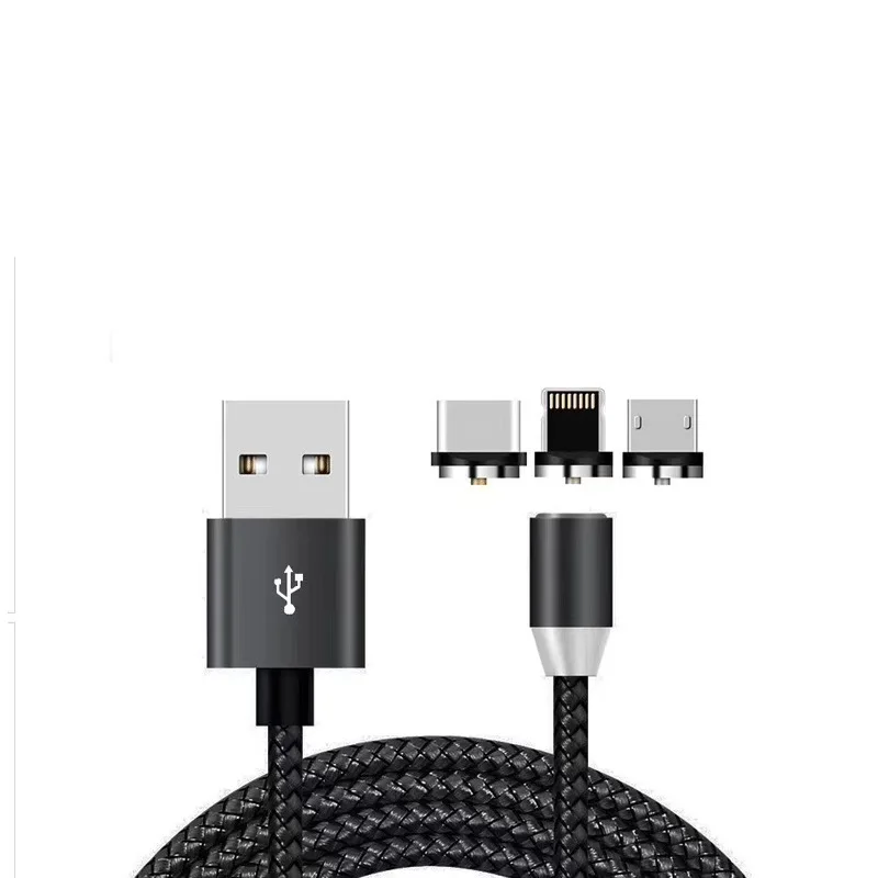 Магнитный USB кабель для быстрой зарядки USB кабель подходит для iPhone зарядное устройство для зарядки данных USB кабель для мобильного телефона USB кабель для зарядки