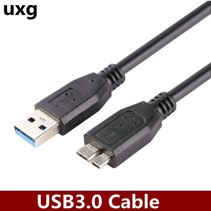 Фото Кабель USB 3,0 Type A-Micro B, USB3.0 кабель для быстрой синхронизации данных для внешнего жесткого диска HDD Samsung S5 30 см 50 см 100 см №1