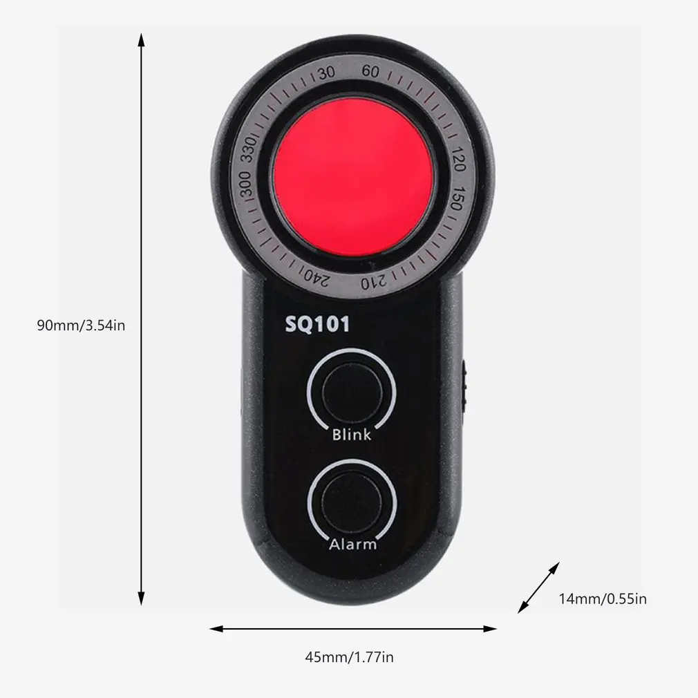 

SQ101 Anti-surveillance Camera Detector GPS Signal Detector Built-in Battery 250mAh Portable Camera Detector