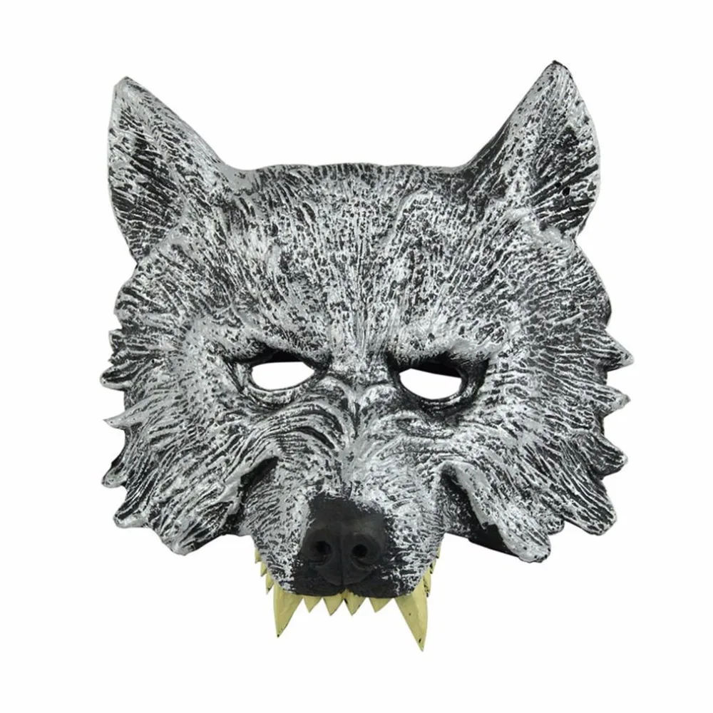 Хэллоуин Ferocious маска голова Волка ужасная серия Маскарад танцевальные вечеринки