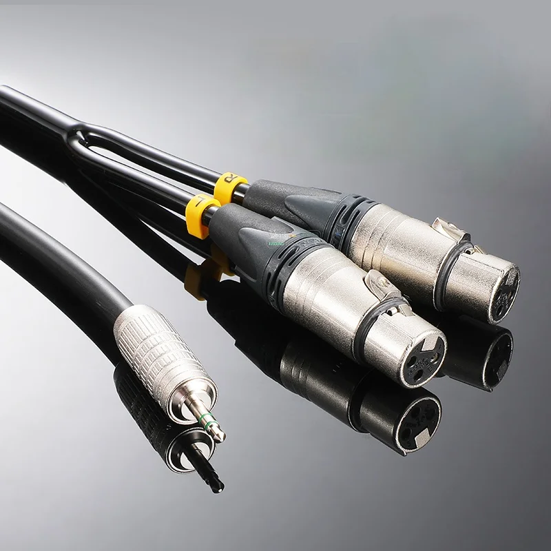 

1Pcs NEUTRIK XLR microphone male and female plug canare 3.5 notebook fever audio cable 2AT stereo HiFi accessories
