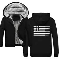 hoodies homem us size men new design ammo flag american flag jacket thicken hoodie zipper winter fleece sweatshirts