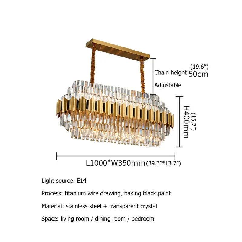 

OULALA Modern LED Chandelier Lighting Luxury Home Decorative Fixtures For Living Room Dining Room Villa Duplex