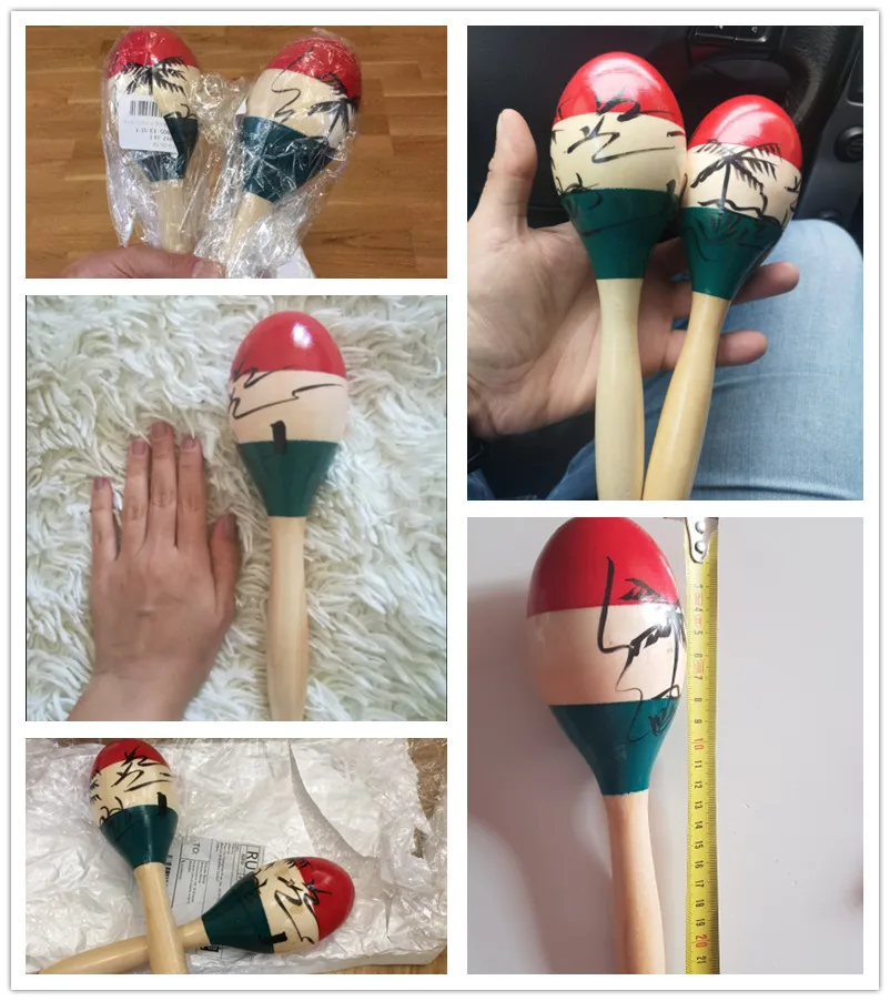 1 шт. деревянный maracas Румба шейкеры погремушки песок молоток музыкальный ударный инструмент игрушка для детей детские игры для вечеринок