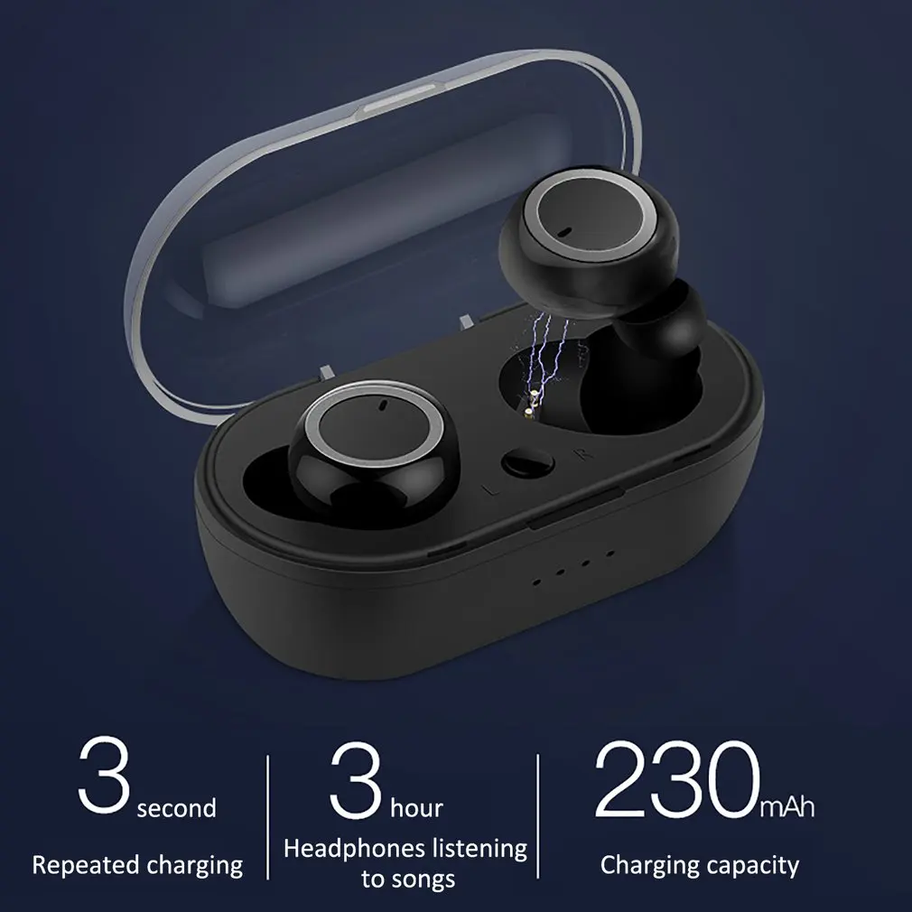 Беспроводные наушники TWS Bluetooth с сенсорным управлением наушники настоящие стерео наушники спортивные наушники с микрофоном