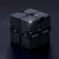 infinity cube fidget toy premium metal hand relaxing game cool gadgets stress relief toys gift for adults and kids