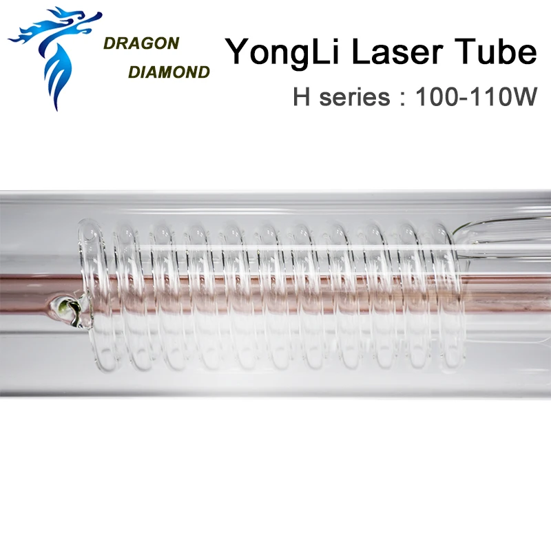 Dragon Diamond Yongli H4 100W CO2 лазерная трубка металлическая головка длина 1450 мм диаметр 60