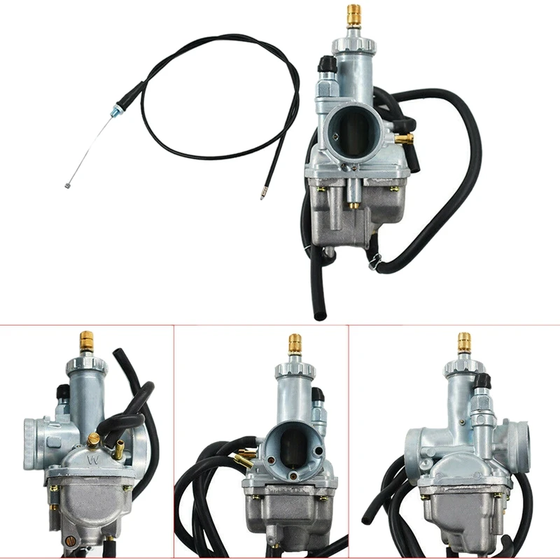 

Carburetor & Throttle Cable for Kawasaki Bayou 220 Klf220 Bayou 250 Klf250A 1988-1998 Atv Quad