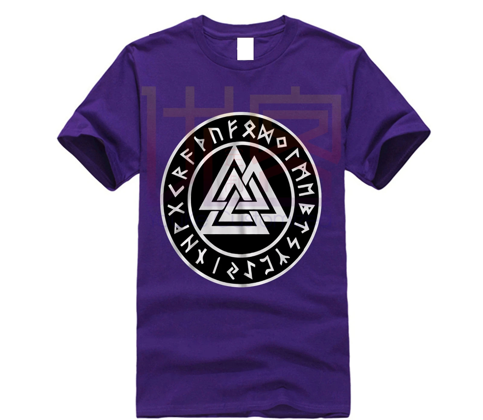 2018 Модные мужские летние топы Повседневная футболка северные 1 руны Викинги