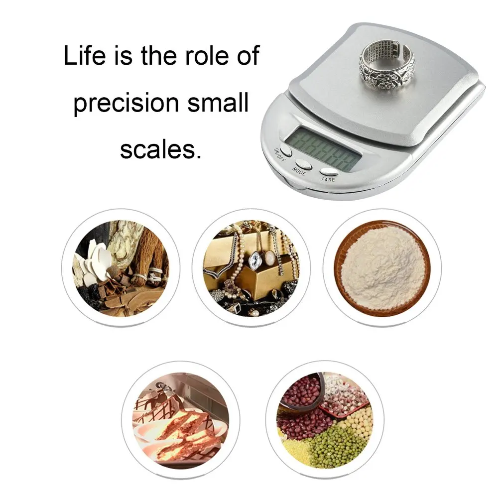 500gx0.1g LCD Electronic Jewelry Joyeria Weight Luggage Bilancia Balanza Digital Scale Scales Balance Portable Mini Platform | Дом и сад