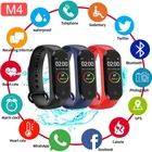 2020 спортивные электронные часы, умный Браслет для фитнеса Trcker M4, спортивный браслет с шагомером, пульсометром, тонометром, Bluetooth, здоровье