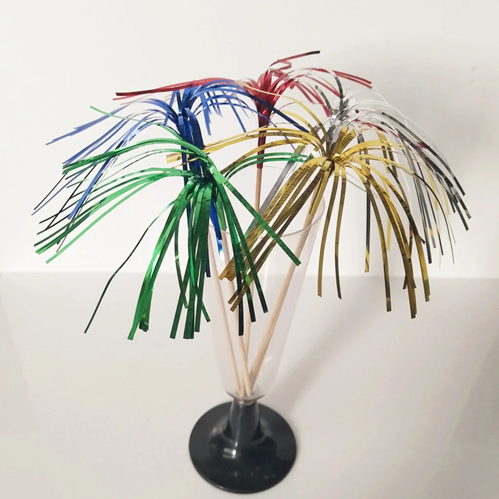 50 шт. Мини Фруктовый коктейльный фейерверк пикапы палочки Свадебная вечеринка