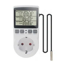 KT3100 Digital Timer Switch Socket 230V 16A Timing Thermostat Temperature Programmable Thermal Controller Heating Mat Heat Pad