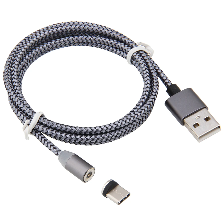 Магнитный светодиодный USB кабель 1 м 2 100 шт. для iPhone Xs Max 8 7 6 и Type C Micro Samsung Xiaomi LG
