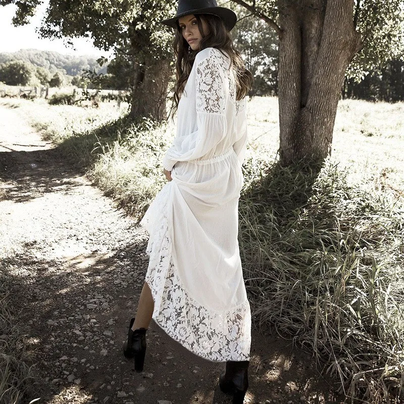 Хлопковая Пляжная накидка кафтан саронг купальный костюм кружевные накидки