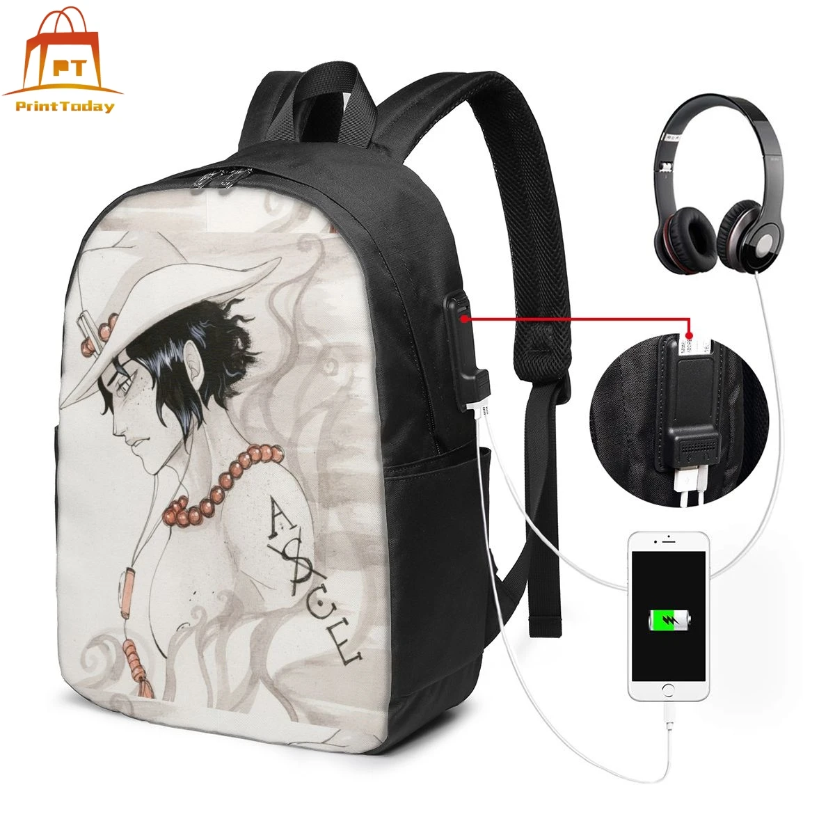

One Piece Backpack One Piece Backpacks Teen High quality Bag Pattern Men's - Women's Multifunctional Bags