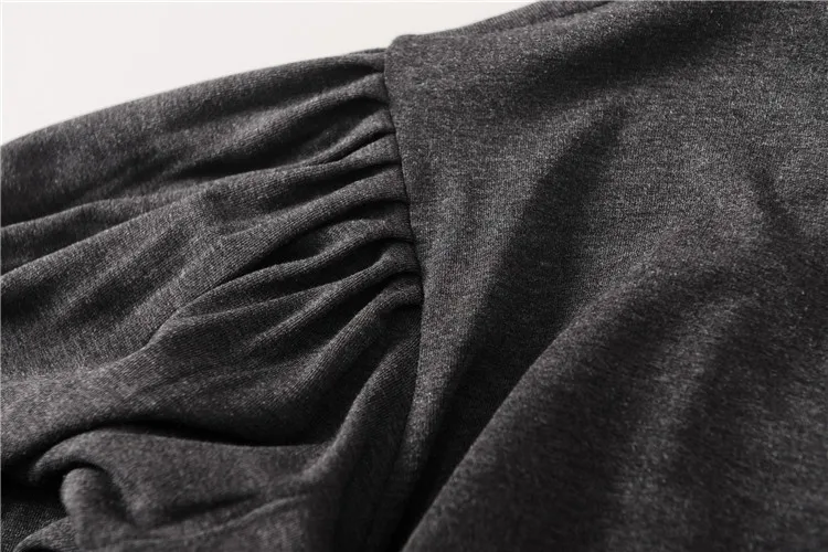 

Women Sweater 2021 Fall/Winter Dress Draped High Collar Long Sleeve Shirt Slim Folded Shirt Stitched Sleeve Stacked Sleeve Top