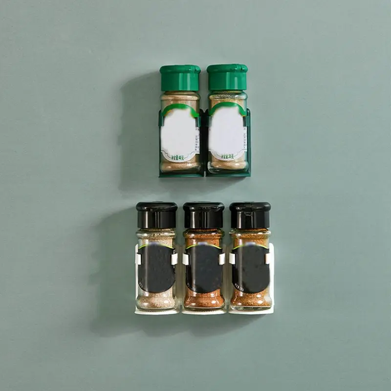 5PCS/Set Kitchen Storage Rack Wall Mount Ingredient Cabinet Condiment Seasoning Bottle | Дом и сад