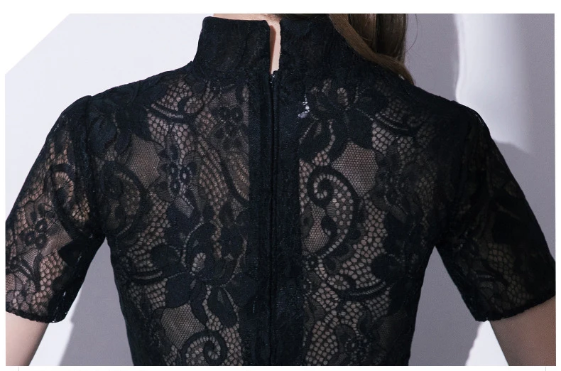 Robe de soiree красивое элегантное кружевное вечернее платье модное кружевное черное вечернее платье невесты вечернее платье