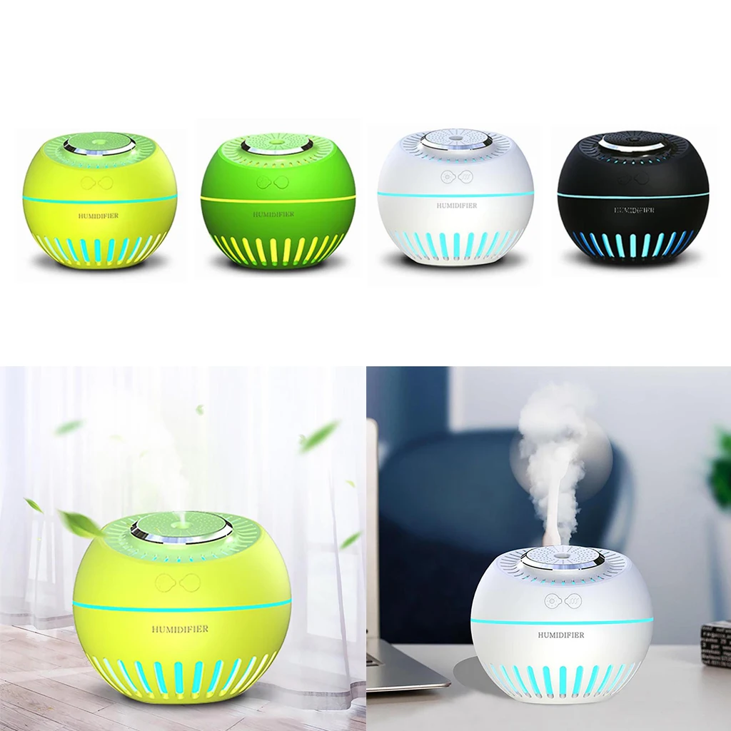 Увлажнитель воздуха с лампочсветильник и диффузором 7 цветов USB | Бытовая техника