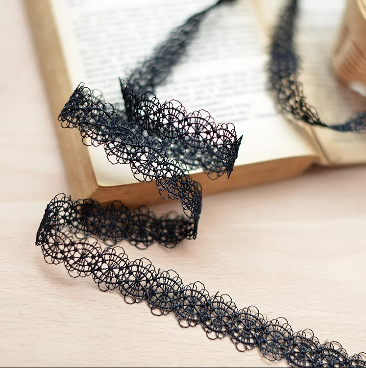 Изысканная белая черная кружевная лента 4 метра ручная работа отделка лоскутные
