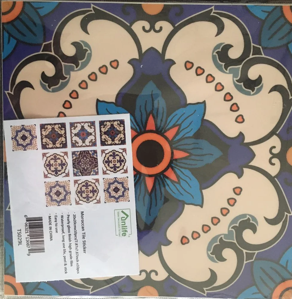 10 шт. марокканская 3d плитка керамическая настенная наклейка кухонная мебель