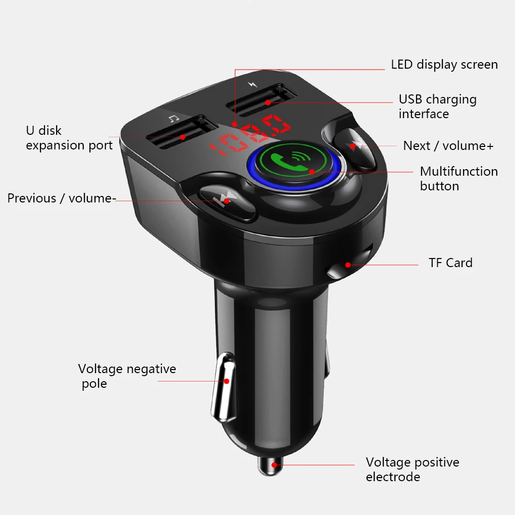 G32 FM-передатчик громкой связи автомобильный комплект Bluetooth Автомобильный MP3