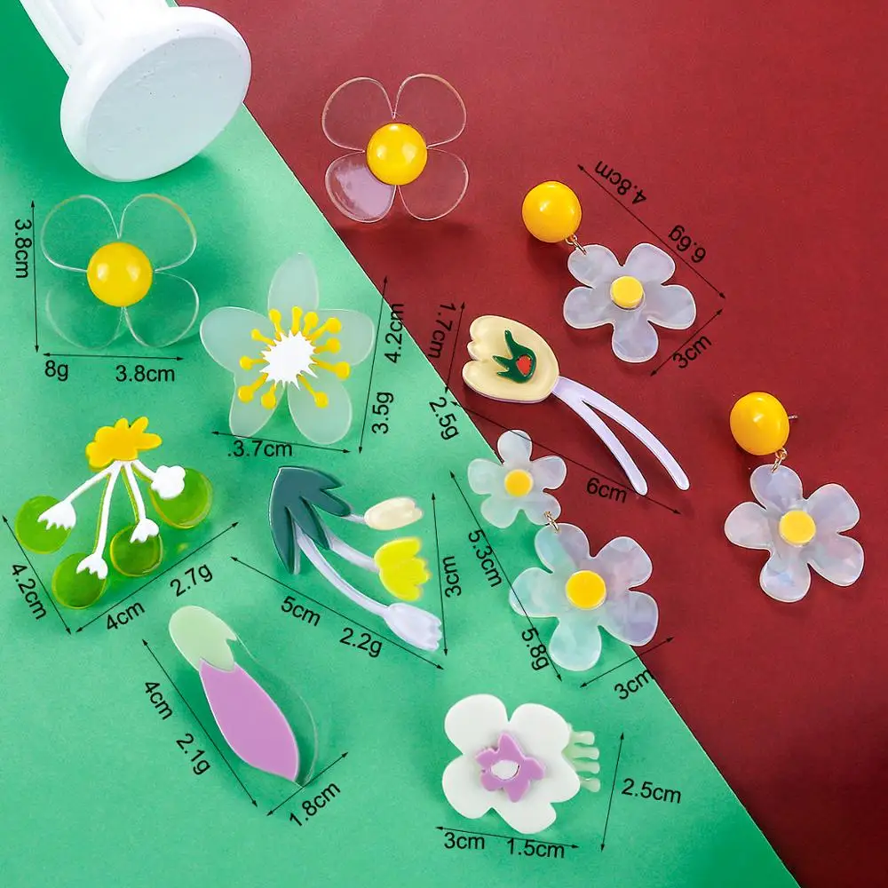 AENSOA новые уникальные висячие серьги в форме цветка для женщин эффектные