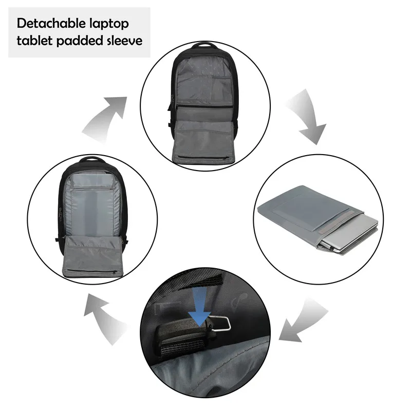 Hynes Eagle 42L рюкзак на колесиках, водонепроницаемый рюкзак на колесиках, подтвержденный полетом, рюкзак для путешествий, повседневный рюкзак