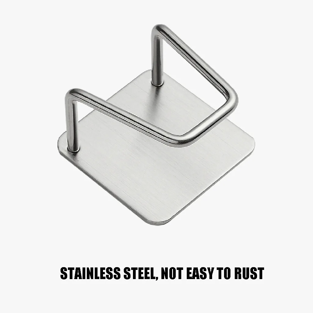 

1PC 304 stainless steel storage rack kitchen sponge rack self-adhesive sink sponge drain drying rack kitchen sink accessories