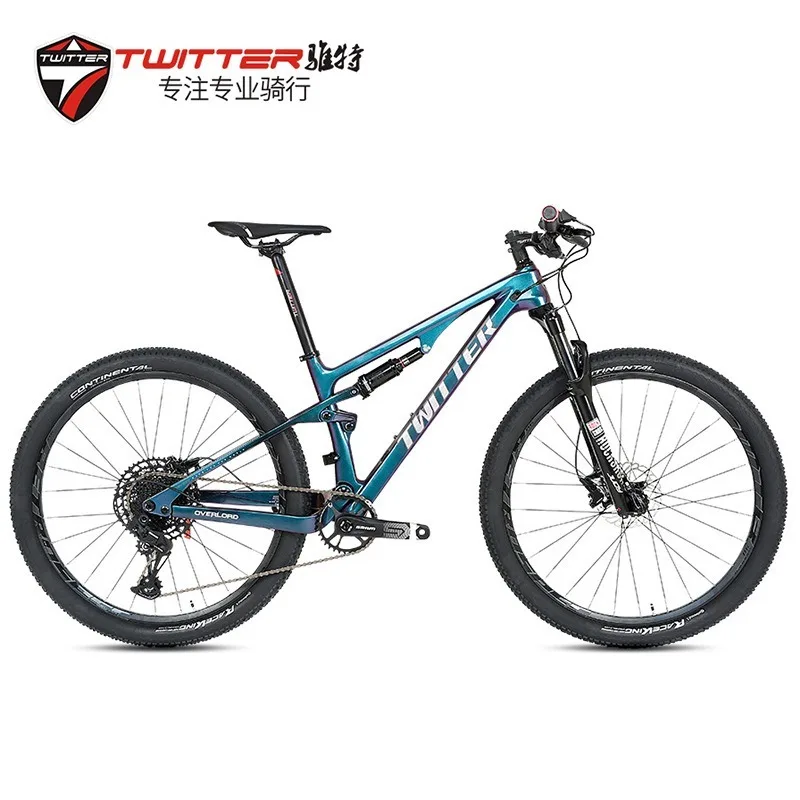

new zhuiter double shock absorption carbon fiber soft tail mountain bike all terrain adult off-road shock absorption bicycle