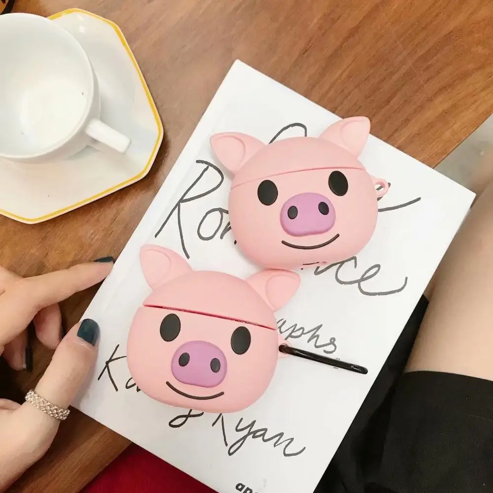 Милый мультяшный чехол для наушников Bluetooth Apple AirPods3 мягкий с зарядкой Airpods 1 2