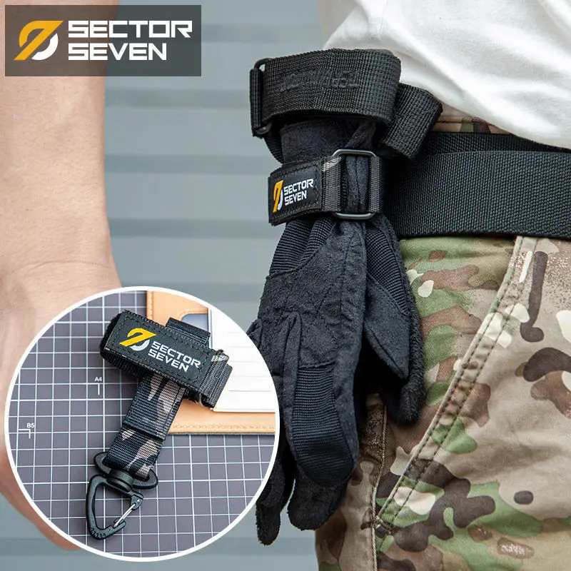

Multi-purpose Glove Hanging Buckle Outdoor Climbing Tactical Gloves Rope Storage Buckle Adjustable Camping Anti-lost Glove Hook