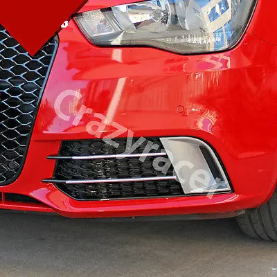 RS1 стиль черный Передний противотуманный светильник решетка Накладка для Audi A1 Non