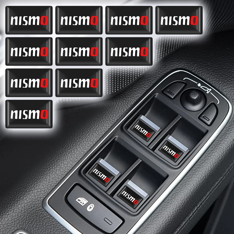 10 шт. 3D стайлинга автомобилей эпоксидной смолы NISMO Эмблемы Стикеры наклейки для