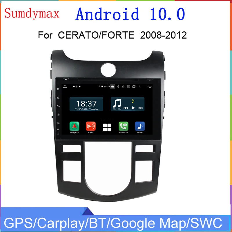 9-дюймовый автомобильный мультимедийный плеер Android 10 для KIA CERATO FORTE AT MT 2008-2012