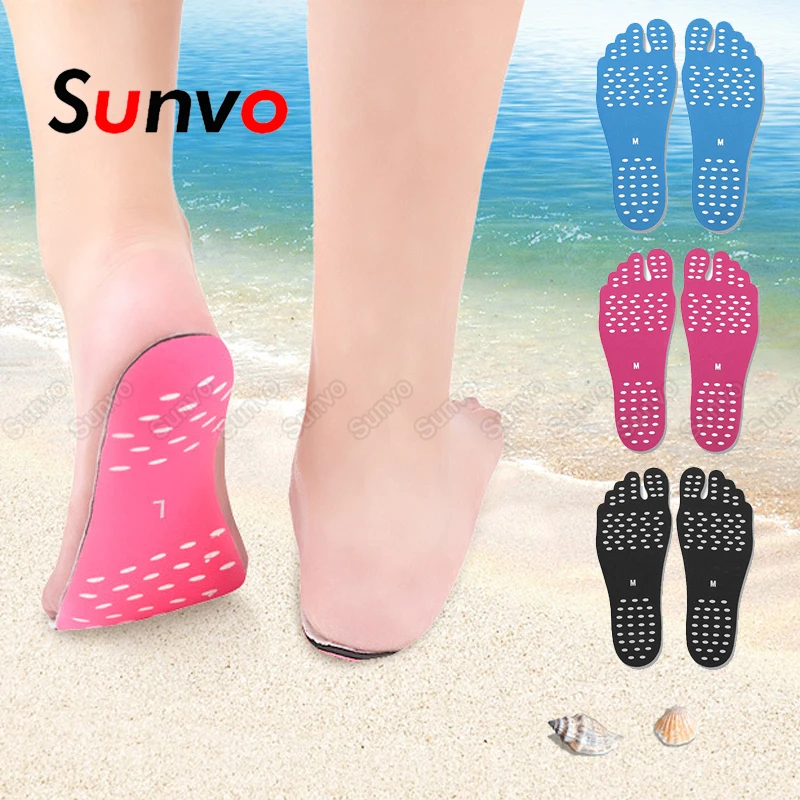 Sunvo Sandy Beach стельки для мужчин обувь подошвы наклейки ног водонепроницаемые