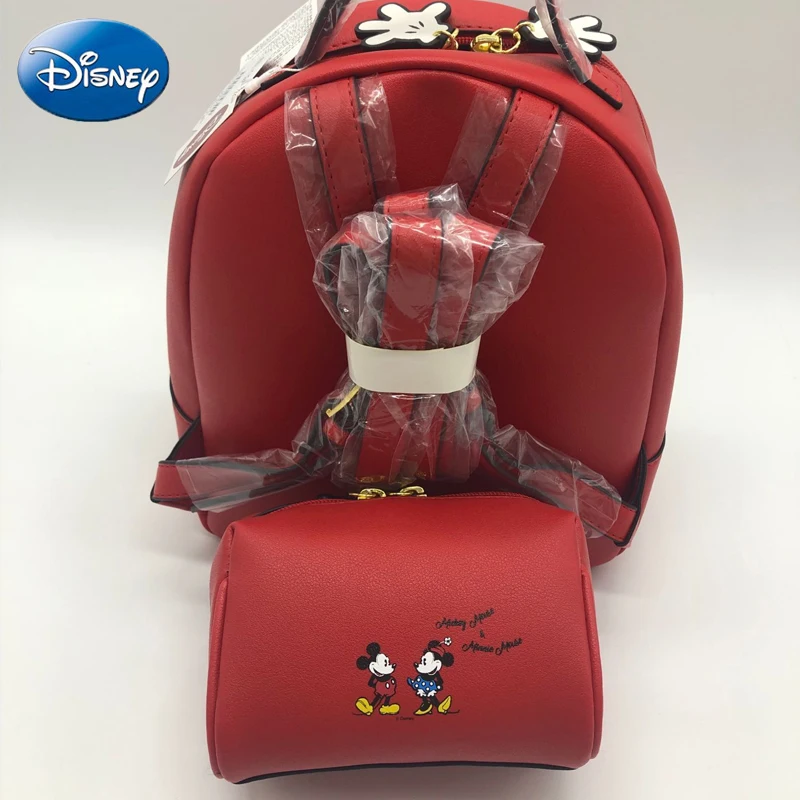 Disney качество Микки Минни Маус Женская Сумка Девушки Дамы Повседневная PU Мода Сумка Водонепроницаемый Путешествия плюшевый рюкзак