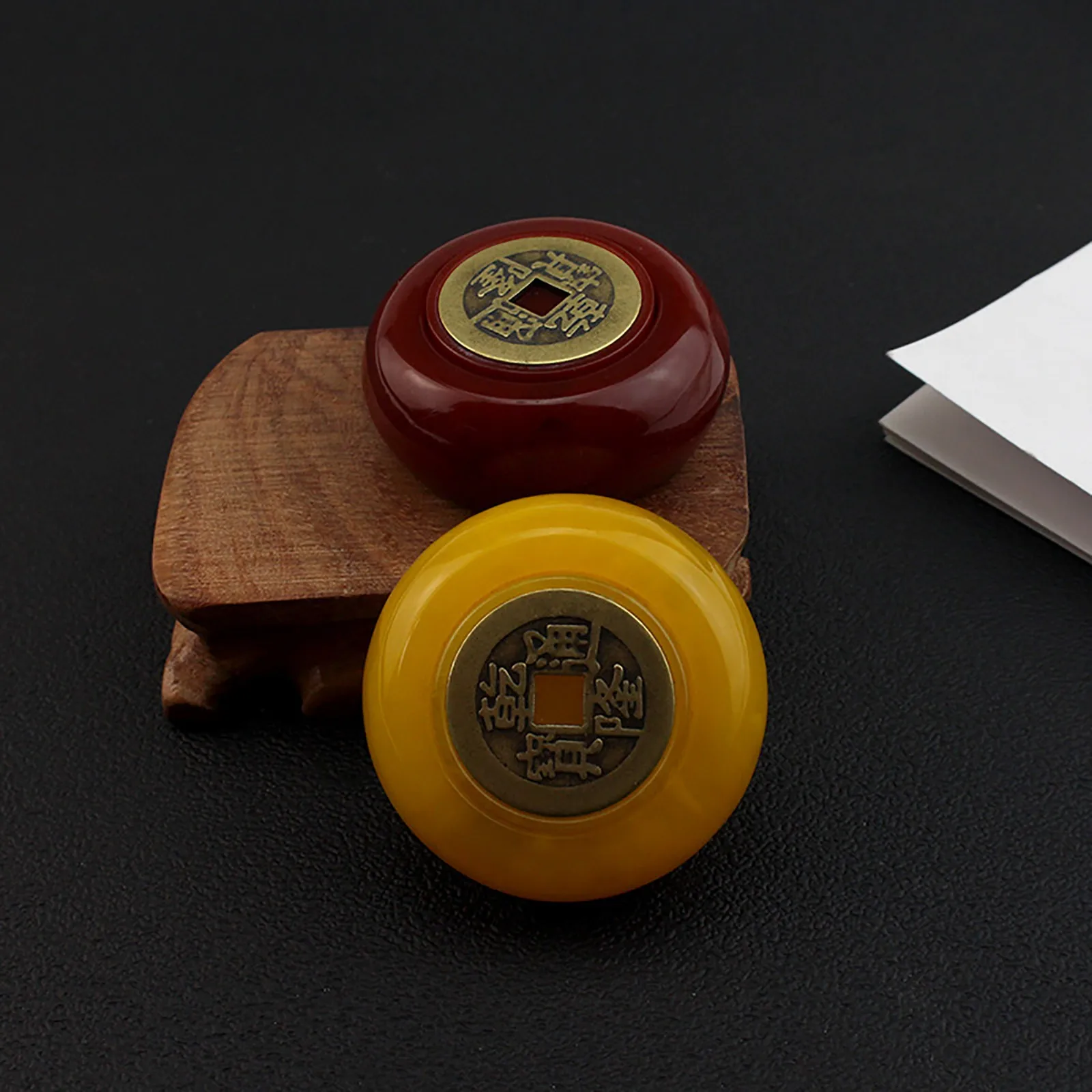 

High Grade Brass Coin Handle otating Decompression Manual Fingertip Top Antistress Fidget Toys For Kids Adult