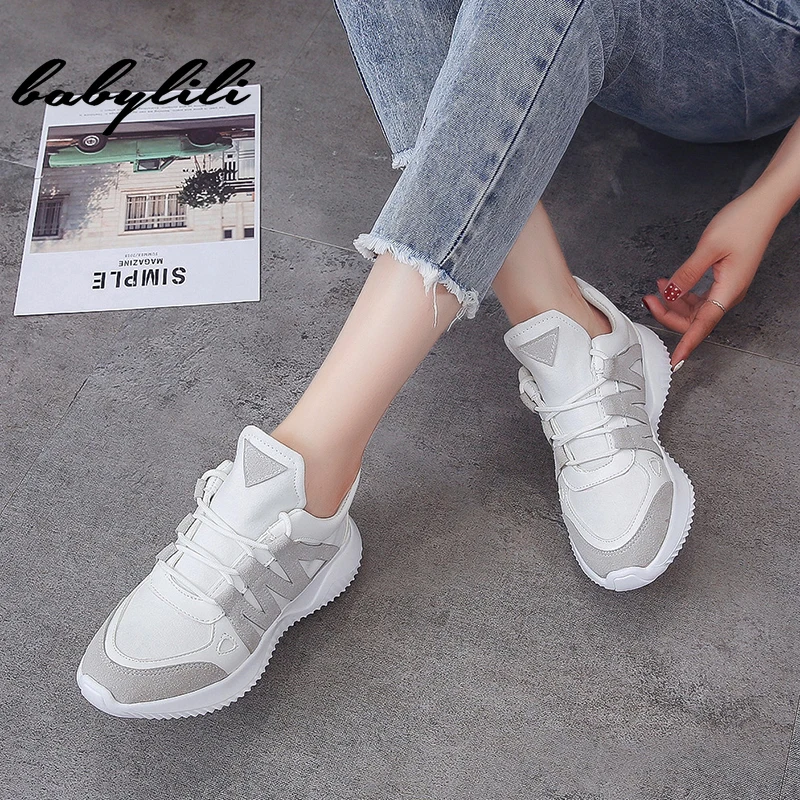 Женские кроссовки с вулканизированной подошвой модные летние спортивные мягкой
