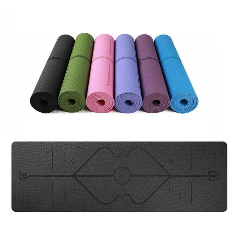 

Postural line TPE Yoga Mat 6mm Non-slip Fitness Mat Fitness Yoga Sport Mat Gymnastics Mats Balance Pad Yoga mat 183*61cm*6mm