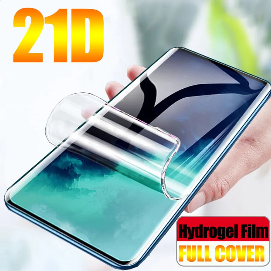 Гидрогелевая пленка с полным покрытием для OnePlus 7 7T Защита экрана 6 6T 5 5T 3 3T