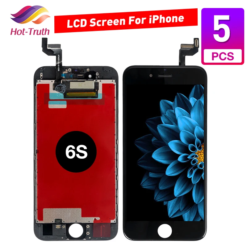 5 шт./лот AAAA ЖК экран для iPhone 6s дисплей в сборе дигитайзер A1633 A1688 A1691 A1700 с 3D