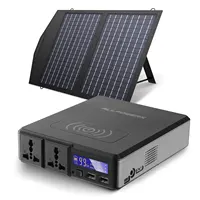 ALLPOWERS Portable Power Station, 154Wh 41600mAh Mobile Wireless Emergency Backup Power With 18V60W Foldable Solar Panel Charger