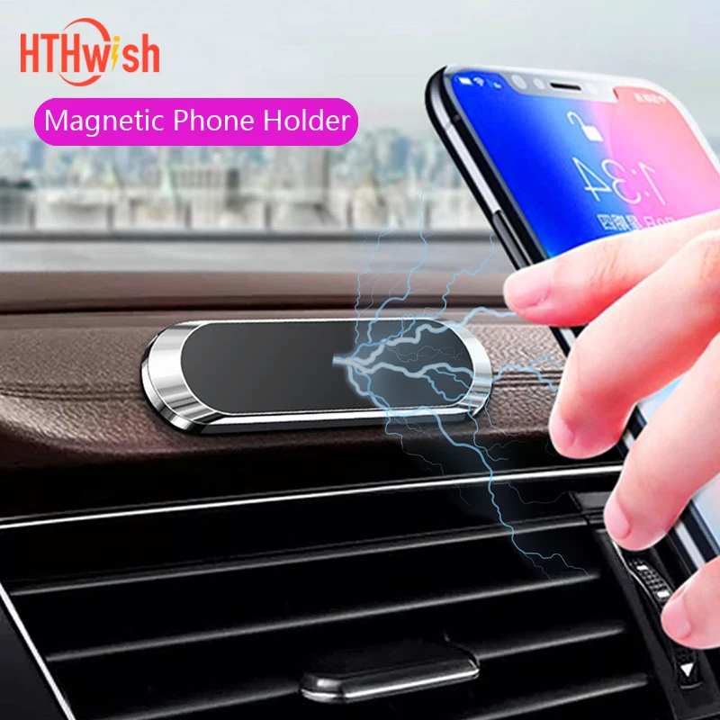 

HTHwish Universal Magnetic Car Phone Holder Stand for Mobile Phone Car GPS Magnet mount Phone Holder Magnetic Car Holder