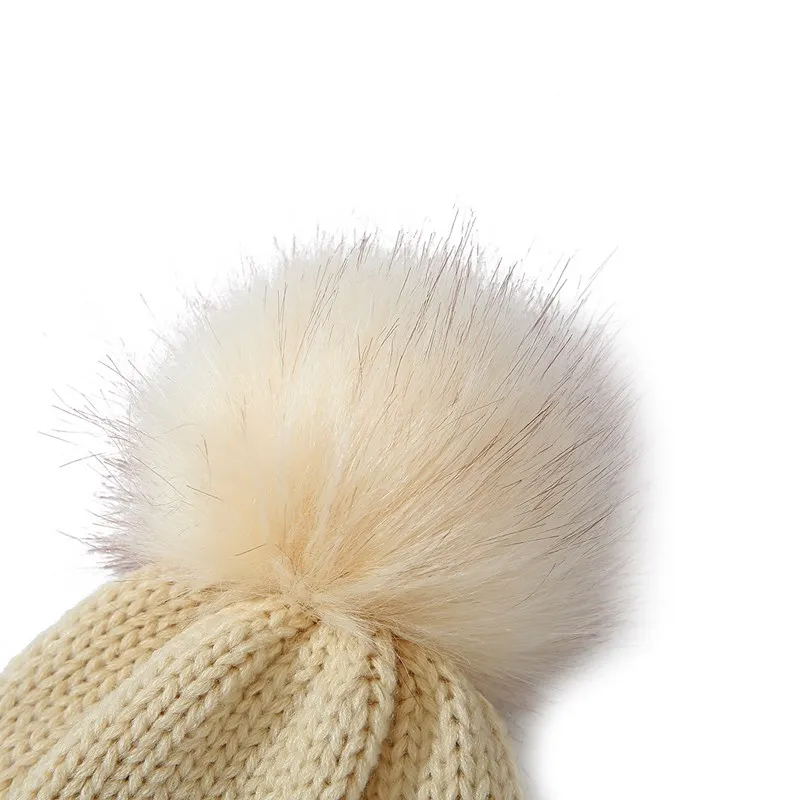 Зимняя детская шапка и перчатки комплект из 2 предметов для маленьких девочек